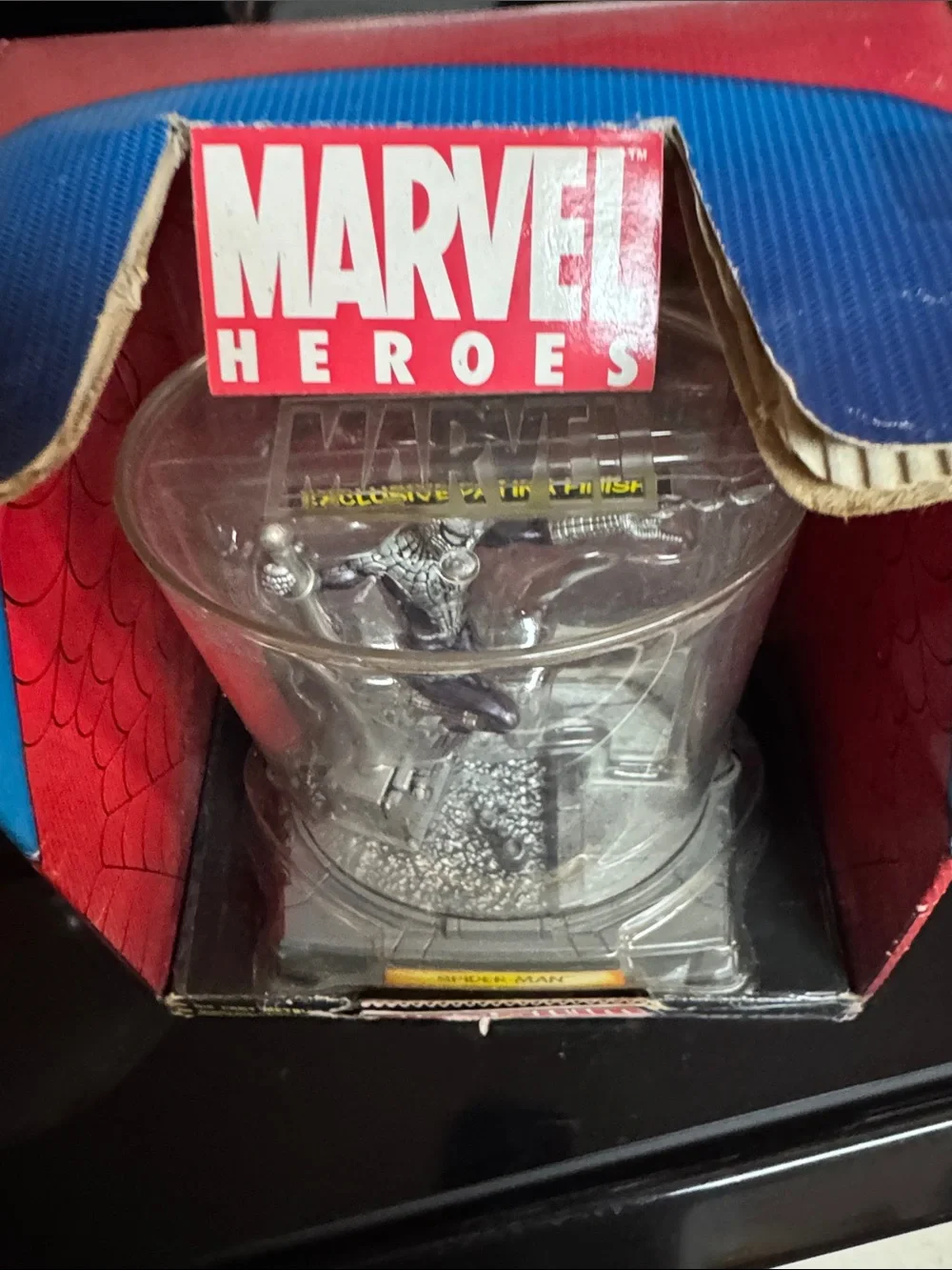 Marvel Titanium Series Die-Cast Spider-Man Figurine - Black/Gray Patina DC2
